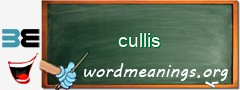 WordMeaning blackboard for cullis